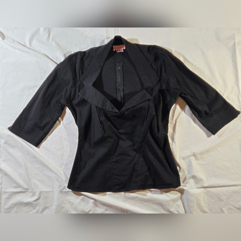Pinup Couture Black Blouse